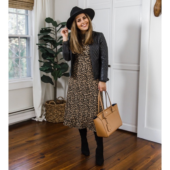 J. Crew Factory Ruffleneck Leopard Dress - Picture 12 of 14